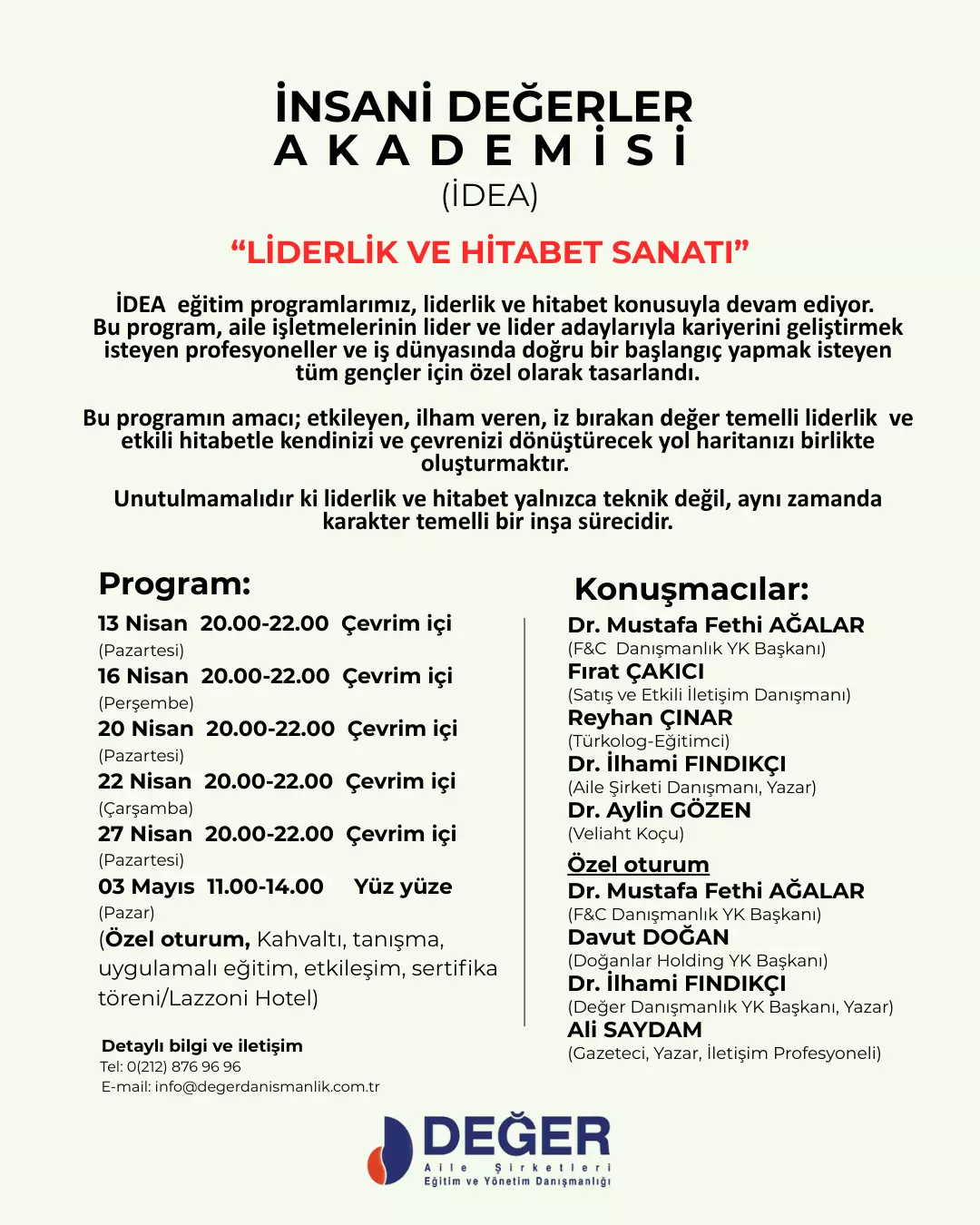 LİDERLİK VE HİTABET SANATI